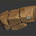 Rock Block Rock Block Rock Specimen Boulder Big Stone Block Rock Stratum Rock Stratum Rock Stratum Rock 3d model