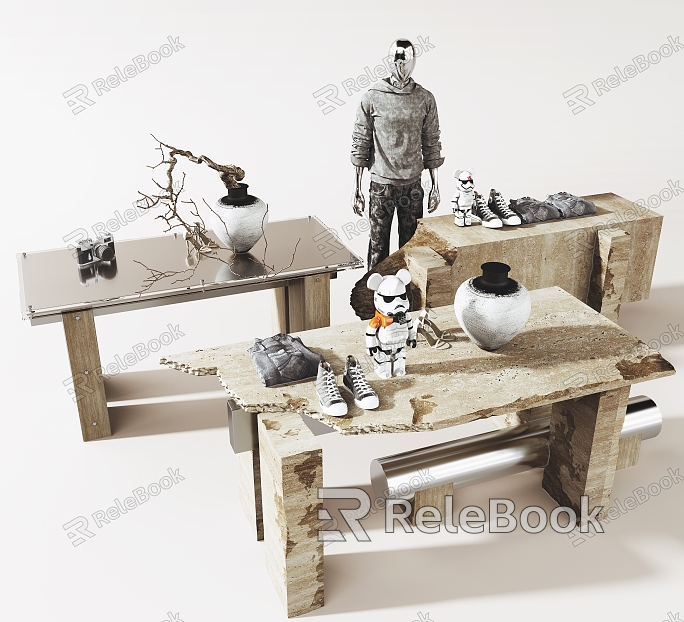 Quiet Wind Cave Stone Zhongdao Booth Flowing Water Table Dining Table Tide Play Booth Commercial Booth Booth Original Stone Booth Model Dummy model