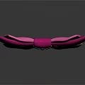 Pink Satin Decorative Bow With Yellow Trim For Daily Use Accessories