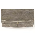 Modern Minimalist Light Wood Entryway Cabinet Sideboard With Stacked Vertical Slat Design