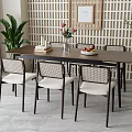 Dining table and chair combination 3d model