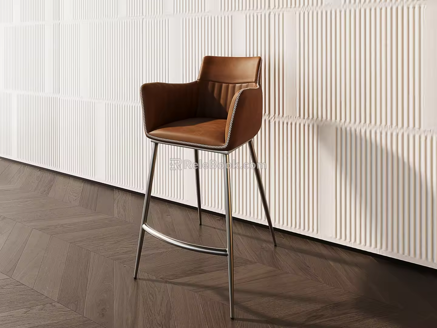 Modern Bar Chair Bar Chair Single Chair 3d model