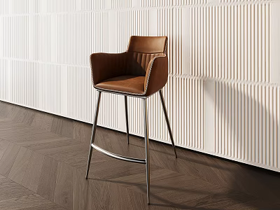 Modern Bar Chair Bar Chair Single Chair 3d model