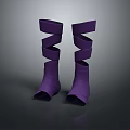 Purple Spiral Designed Daily Use Leg Warmers For Winter Comfort