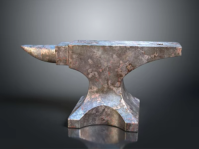 Heavy Duty Metal Anvil Essential Hardware Tool for Blacksmith Forging Work 3d model