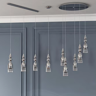 Vintage chandelier EGLO BOLANOS chandelier hanging 3d model