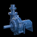 Heavy Duty Industrial Pump With Motor Shaft And Metal Components