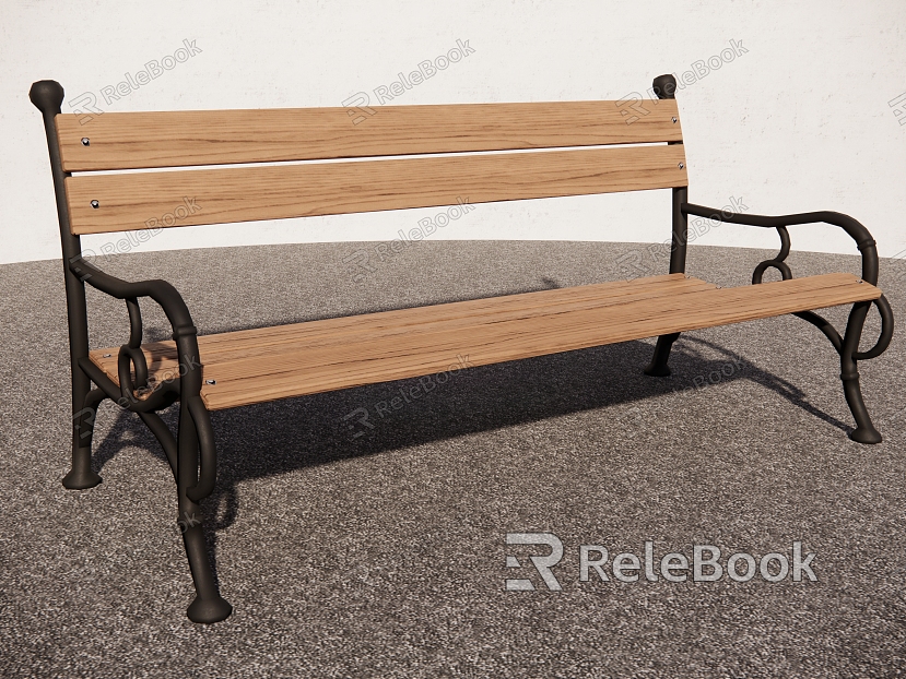 Modern Outdoor Chair Metal Bench Chair Public Chair Bench Outdoor Chair Plastic Chair model