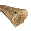 Handcrafted Wooden Stump Sculpture With Natural Wood Texture And Intricate Carved Holes