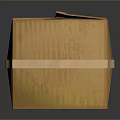 Household Items Packaged In Wooden Box With Straps For Storage And Transport