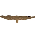 Wave-shaped ceiling shape 3d model