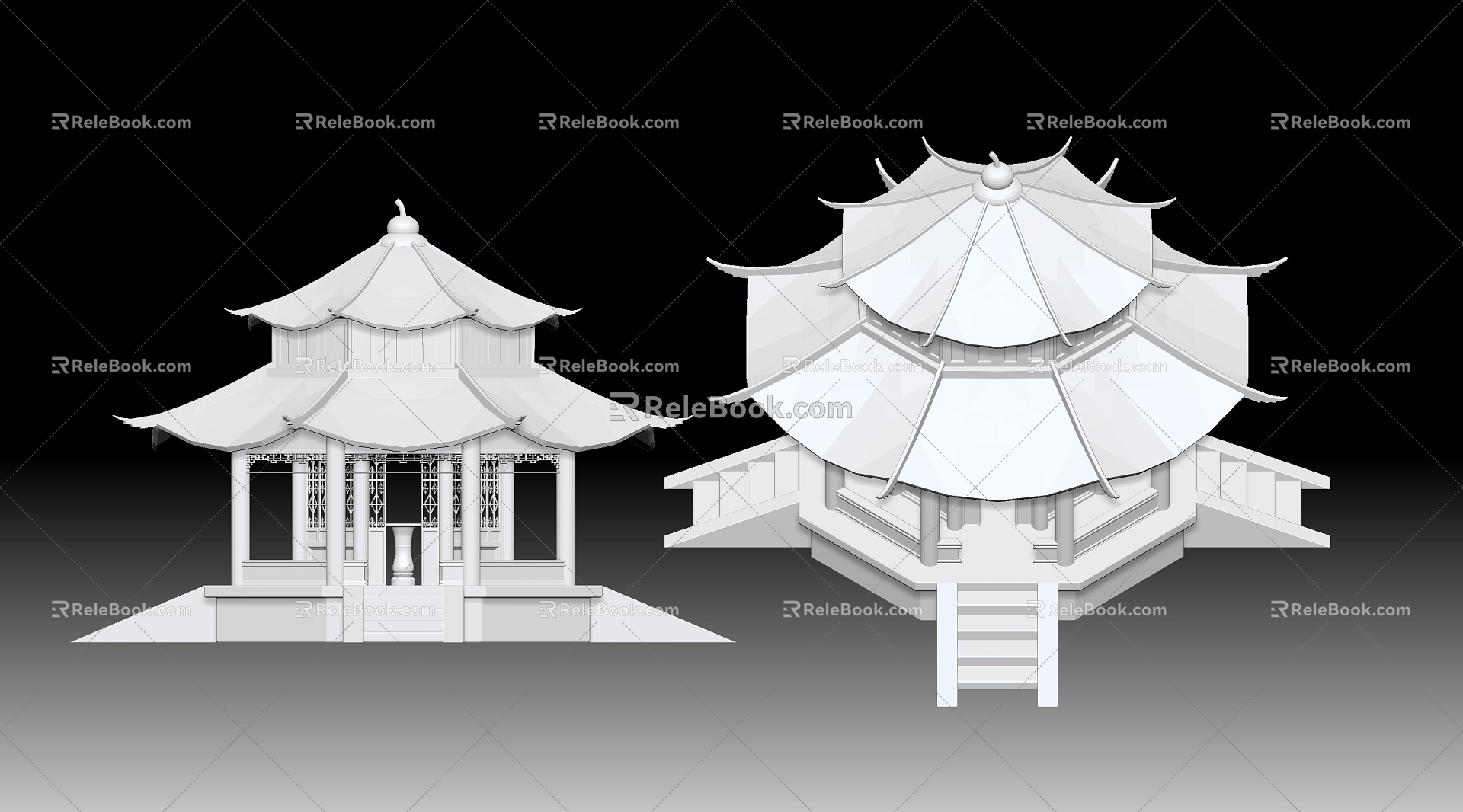 Octagonal Pavilion 3d model