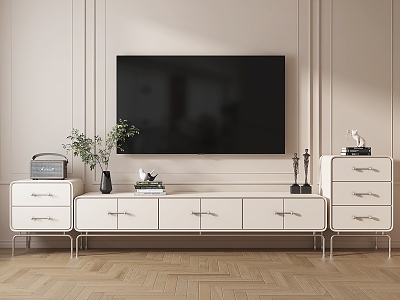 modern TV cabinet cream TV cabinet model