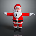 Decorative Ornament Set With Santa Claus Figure For Christmas Holiday Decoration