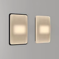 Modern Wall Sconces With Two Different Frame Colors Black And Light Beige Glass Shade