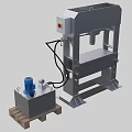 Industrial Hydraulic Press Equipment With Metal Frame Control Panel And Hydraulic System Pallet