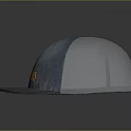 Blue And Gray Trucker Hat With Official HEARTS Logo And Mesh Back Design