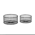 Two Round Mesh Containers Essential Household Items For Kitchen Storage