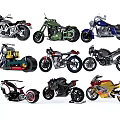 Various Motorcycle Styles Including Vintage Modern Custom And Colorful Designs