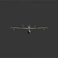 Vintage Red And White Seaplane Model With Floats And Wing Design