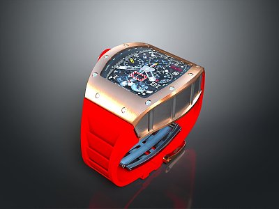 modern watch Richard Mill 3d model