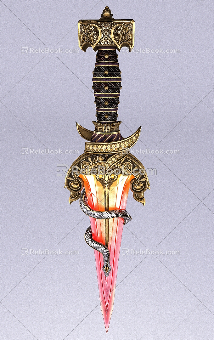 Sword Dagger Short Blade Weapon Knights Noble Baby European Style model