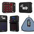Office Electrical Appliances For Security Access Control With Wireless Keypad Camera And Smart Card Reader 3d model