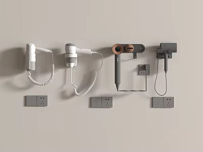 Other appliances Hair Dryer Hair Dryer Wall-mounted Hair Dryer Sanitary toiletries 3d model