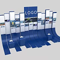 Photo Check In Spot Featuring 2019 2024 Year Panels And Blue White Design Logo
