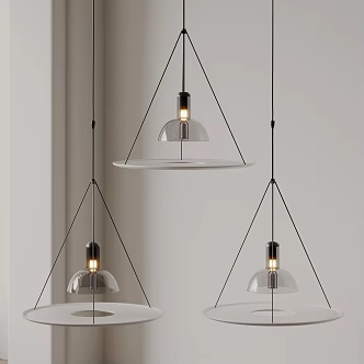 Modern Chandelier Simple Chandelier Restaurant Chandelier 3d model