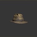 Cowboy Hat Denim Wool Hat Wilderness Hat Hat Realistic 3d model