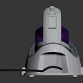 Modern White And Purple Electric Iron With Transparent Cover And Portable Design For Household Use