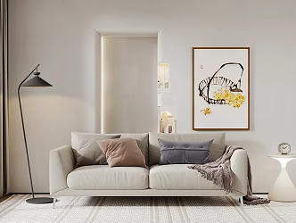 Modern double sofa 3d model