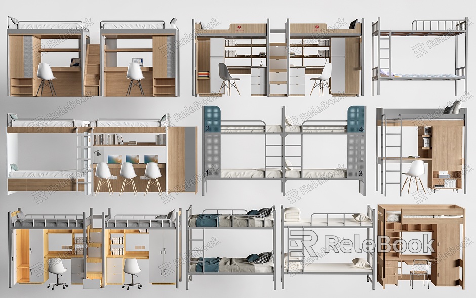 modern high-low bed bunk bed bunk bed bunk bed model