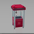 Electronic Claw Machine Pink And White Upright Design With Transparent Display Window For Kids Fun