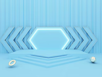 Modern booth e-commerce display space 3d model