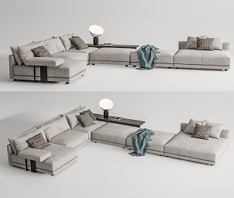 Modern Multiplayer Sofa 3d model