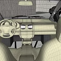 3D Model of Modern Car Showroom With Display Platform and Vehicles