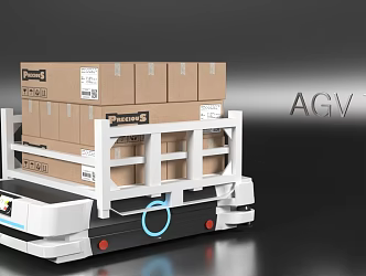 Agv agv carrying intelligent car unmanned car 3d model