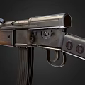 Vintage Bolt Action Rifle With Wooden Stock Metal Barrel And Detachable Magazine