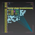 Industrial Plant Layout With Multiple Buildings Green Storage Tanks Roadways And Green Space