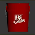 Plastic Bucket Pot Container Realistic 3d model