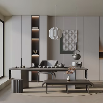 Modern table combination 3d model