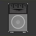 Modern Desktop PC Speaker System With Control Knobs And Black Design