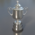 Trophy Silver Cup Decorations Champion Trophy Medal Creative Trophy Low Face Number Low Model Simple Model Game Sub-era Film and Television Level Super Realism 3d model