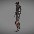 Robot mechanical warrior sci-fi robot mecha warrior sci-fi warrior destroyer future high-tech low-face number low-model simple model film and television level 3d model