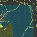 Aerial Planning of Modern Glass Facade Buildings with Green Landscape and Waterbody