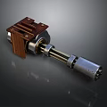 Mechanical Equipment With Wooden Bracket And Metal Shaft Components For Industrial Use