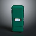 Green Storage Furniture With Lockable Latches Hard Shell Design And Front Label Compartment