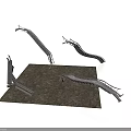 Building Metal Structural Components With Curved Architectural Design And Modern Parts